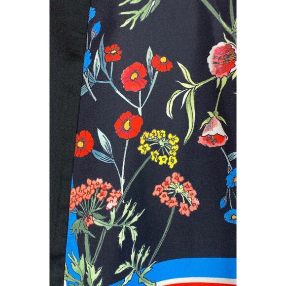 Alice & Olivia Multicolor Floral Print Koko Patchwork Print Lux Jacket Sz. XS/S - Picture 5 of 5